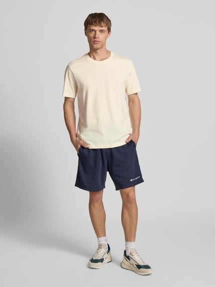 Champion T-Shirt mit Logo-Stitching Modell 'ICONS' Offwhite 1