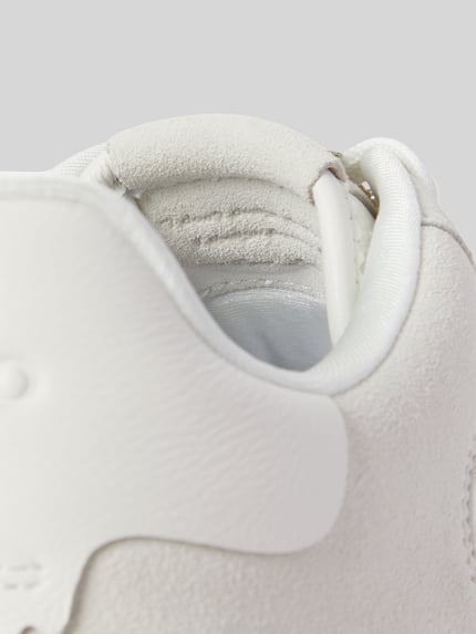 Polo Ralph Lauren Sneakers low van rundleer met logo-opschrift Offwhite - 5