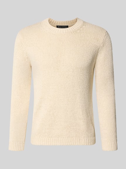 Marc O'Polo regular fit gebreide pullover van katoenmix Offwhite - 2