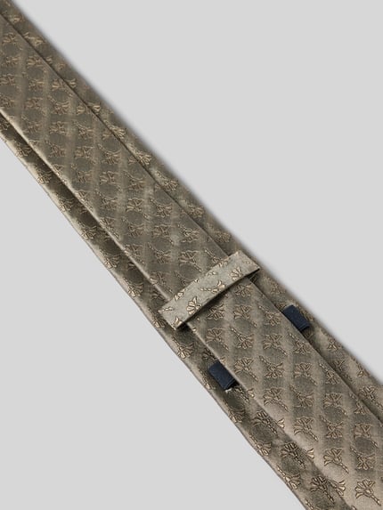 Productfoto, Seidenkrawatte im Allover-Look (7 cm) van JOOP! Collection in beige met goudkleur, zuiver zijde, klassiek model, structuurpatroon, breedte 7 cm
