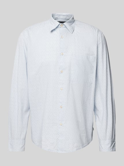 Marc O'Polo Freizeithemd mit Allover-Muster Modell 'Camp' Hellblau 2