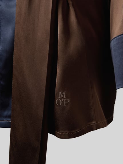 Produktfoto, Regular Fit Pyjama aus Viskose-Mix von Marc O'Polo in Braun mit glatter Textur und dezentem Logo, Damen Pyjama von Marc O'Polo