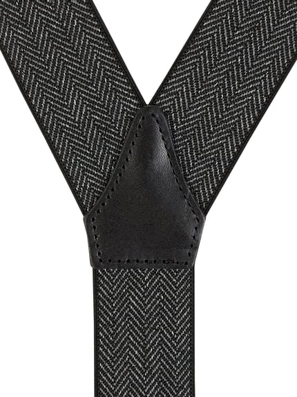LLOYD Men's Belts Hosenträger mit Strukturmuster Black 2