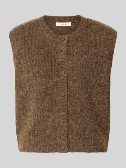 Regular Fit Weste aus Woll-Mix mit Alpaka-Anteil Modell 'LULU' Shop The Look MANNEQUINE