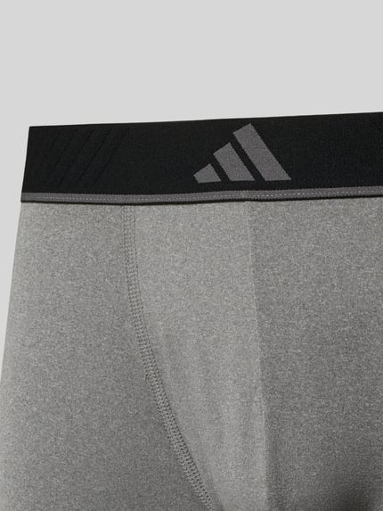adidas Sportswear Trunks mit elastischem Logo-Bund im 3er-Pack Anthrazit 2