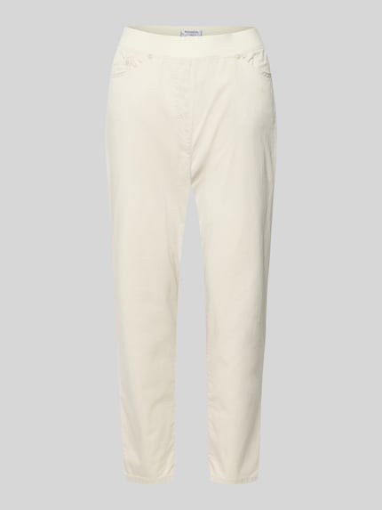 Raphaela By Brax Capribroek met elastische tailleband model 'Pamina' Beige - 2