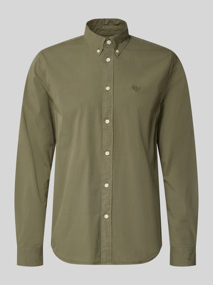 PME Legend Regular Fit Freizeithemd mit Button-Down-Kragen Oliv 2