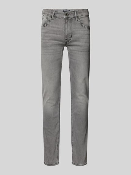 Marc O'Polo Jeansy o kroju straight fit z naszywką z logo Jasnoszary 2