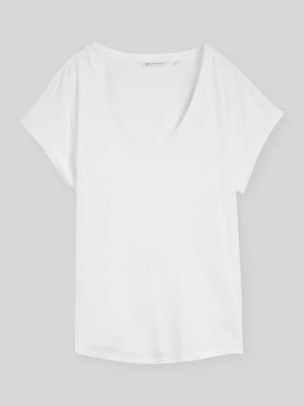 Tom Tailor Denim T-shirt o kroju relaxed fit Biały 2