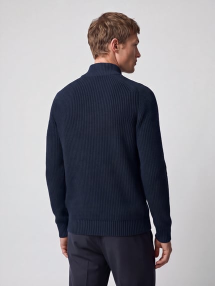 s.Oliver RED LABEL Strickjacke mit Reißverschluss Marine 5