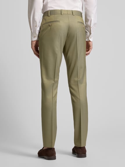 WILVORST Slim Fit Anzughose mit Bügelfalten Grass 5