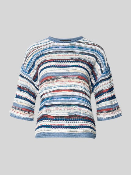 Sweter dzianinowy z krótkim rękawem Shop The Look MANNEQUINE