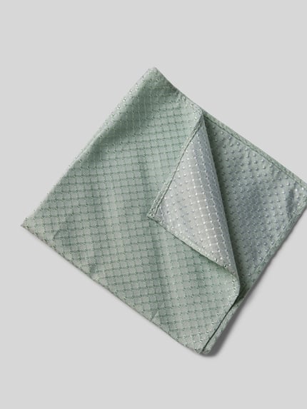 MONTI Set aus Fliege und Einstecktuch aus reiner Seide Gruen 3