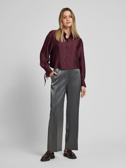 someday. Stoffen broek met elastische band, model 'Cadori' Zilver - 1