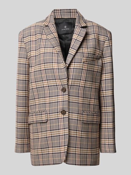 Regular fit longblazer van viscosemix Shop The Look MANNEQUINE