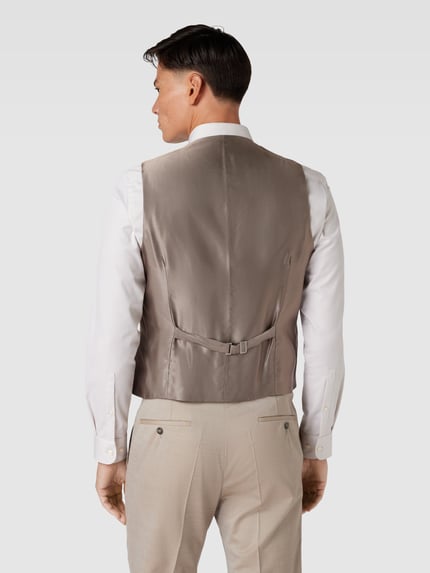 WILVORST Regular fit bodywarmer met wol Beige - 5