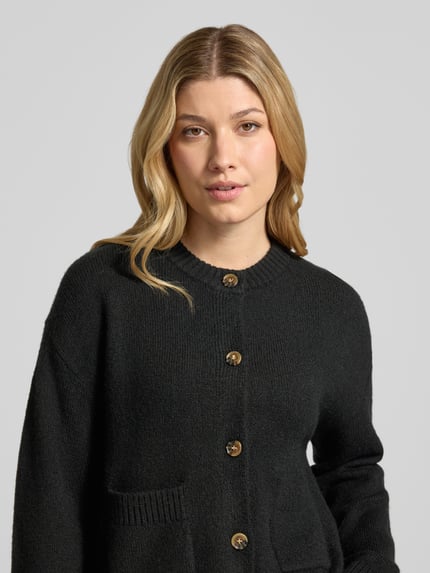 Christian Berg Woman Relaxed Fit Strickjacke mit Baumwoll-Anteil Black 3