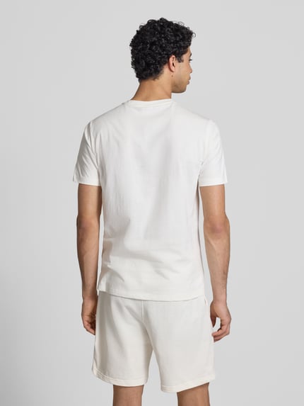 Champion T-Shirt mit Label-Stitchings und Rundhalsausschnitt Offwhite 5