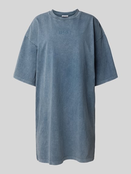 REVIEW Knielanges T-Shirt Kleid mit Rundhalsausschnitt Anthrazit 2