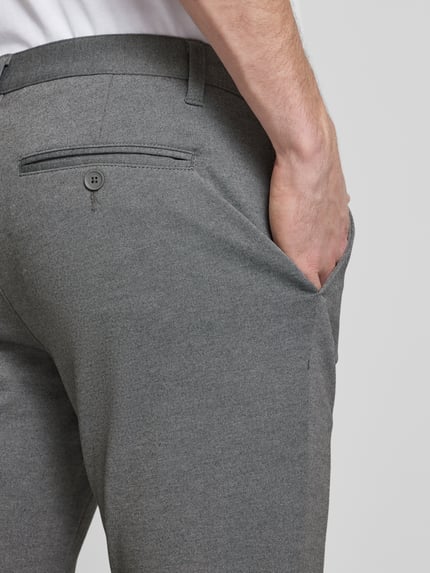 ONLY & SONS Slim Fit Jeans mit Stretch-Anteil Modell 'Mark' Mittelgrau Melange 3