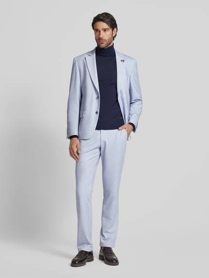 Atelier Torino Stoffhose mit französischen Eingrifftaschen Hellblau 1