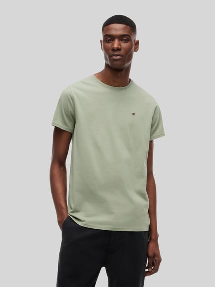 Tommy Jeans Regular Fit T-Shirt aus reiner Baumwolle Schilf 4