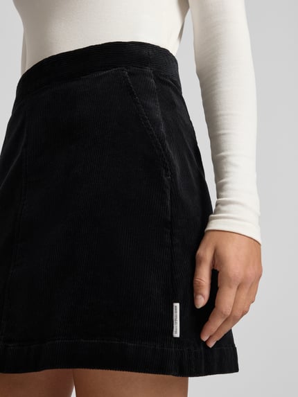 Marc O'Polo DENIM Regular Fit Mini-Rock aus Baumwoll-Mix Black 3