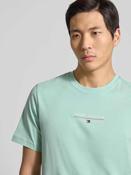 Tommy Hilfiger Regular Fit T-Shirt aus reiner Baumwolle Mint 3