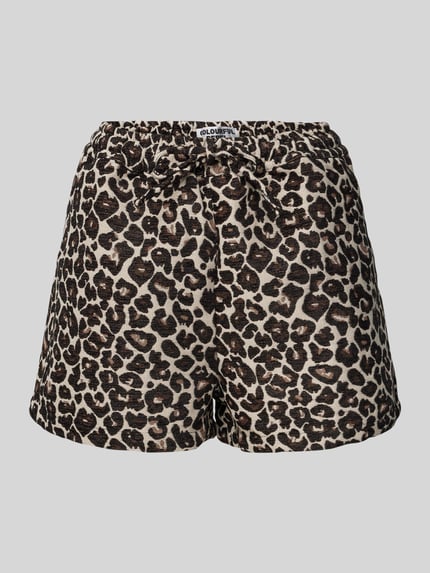 Colourful Rebel Relaxed fit korte broek met steekzakken, model 'Florence' Middenbruin - 2