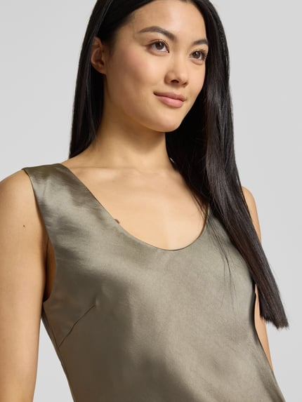 Samsøe Samsøe Midikleid im ärmellosen Design Modell 'SASUMMA' Oliv 3