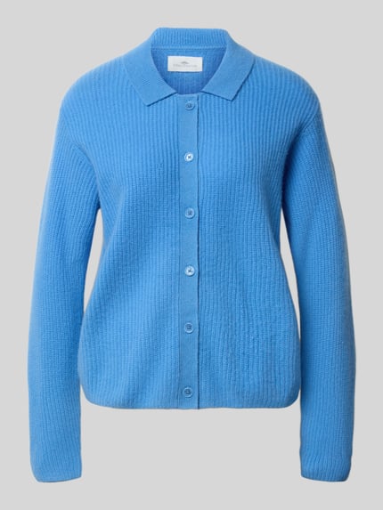 Fynch-Hatton Strickjacke aus Kaschmir mit Umlegekragen Royal 2