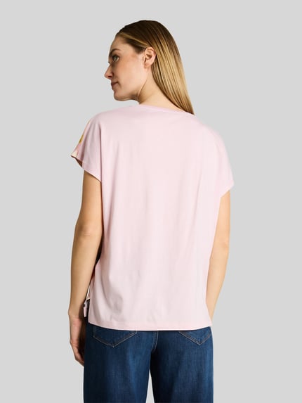 Tom Tailor t-shirt o kroju relaxed fit z wiskozy Czerwony 5