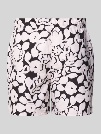 Selected Badehose mit elastischem Bund Black 3