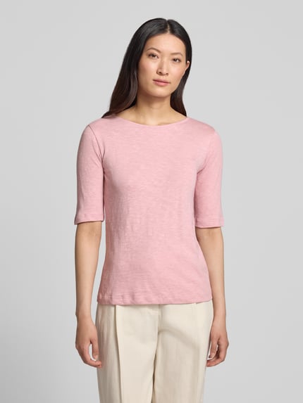Christian Berg Woman T-shirt met boothals Oudroze - 4
