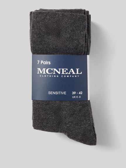 MCNEAL Socken aus elastischem Baumwoll-Mix Anthrazit Melange 3