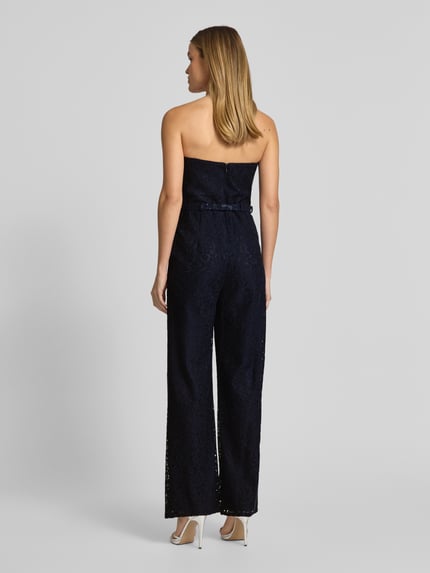 V by Vera Mont Jumpsuit met tailleriem Donkerblauw - 5