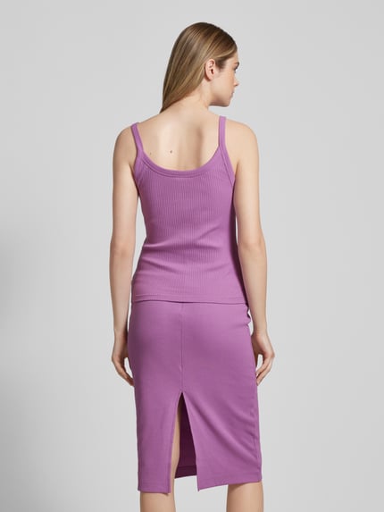 QS Top mit Rundhalsausschnitt Lila 5