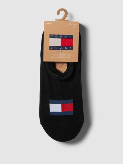Tommy Hilfiger Füßlinge mit Logo-Print im 2er-Pack Black 3