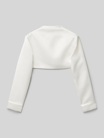 Weise Regular Fit Bolero mit offener Vorderseite Ecru 3