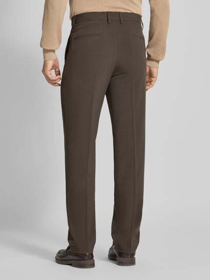 Lindbergh Relaxed Fit Stoffhose mit Bügelfalten Schlamm 5