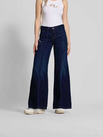 Diesel Jeans mit Gesäßtaschen Dunkelblau 4