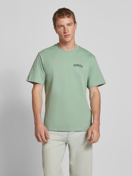 Dickies T-shirt z nadrukiem z logo Miętowy 4