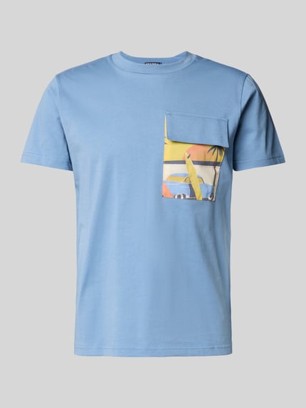 Zeybra T-Shirt mit Brusttasche Hellblau 2