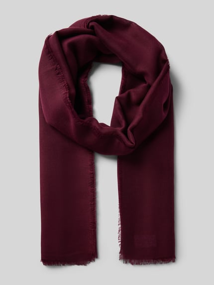 FRAAS Schal mit ausgefransten Abschlüssen Bordeaux 1