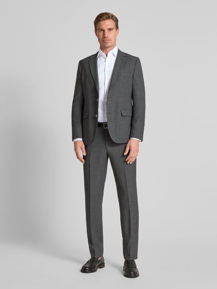 Jake*s Koszula biznesowa o kroju super slim fit z popeliny Biały 1
