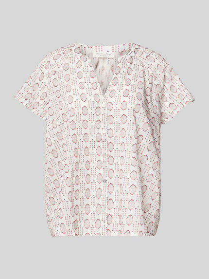 Christian Berg Woman Overhemdblouse met knoopsluiting Offwhite - 2