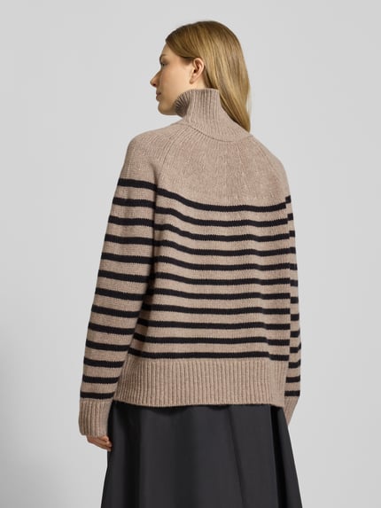 Tommy Hilfiger Oversized Rollkragenpullover aus Woll-Kaschmir-Mix Beige 5