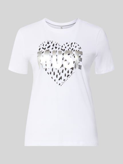 ONLY Regular Fit T-Shirt aus reiner Baumwolle Modell 'KITA' Weiss 2