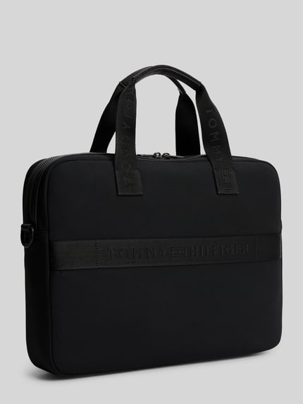 Tommy Hilfiger Laptoptasche mit abnehmbaren Schulterriemen BLACK 4