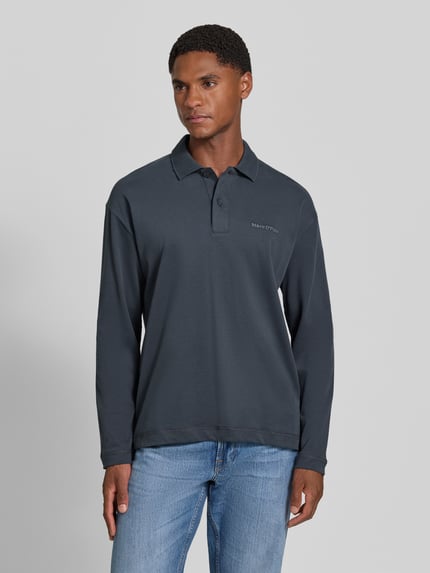 Marc O'Polo Relaxed Fit Poloshirt aus reiner Baumwolle Marine 4